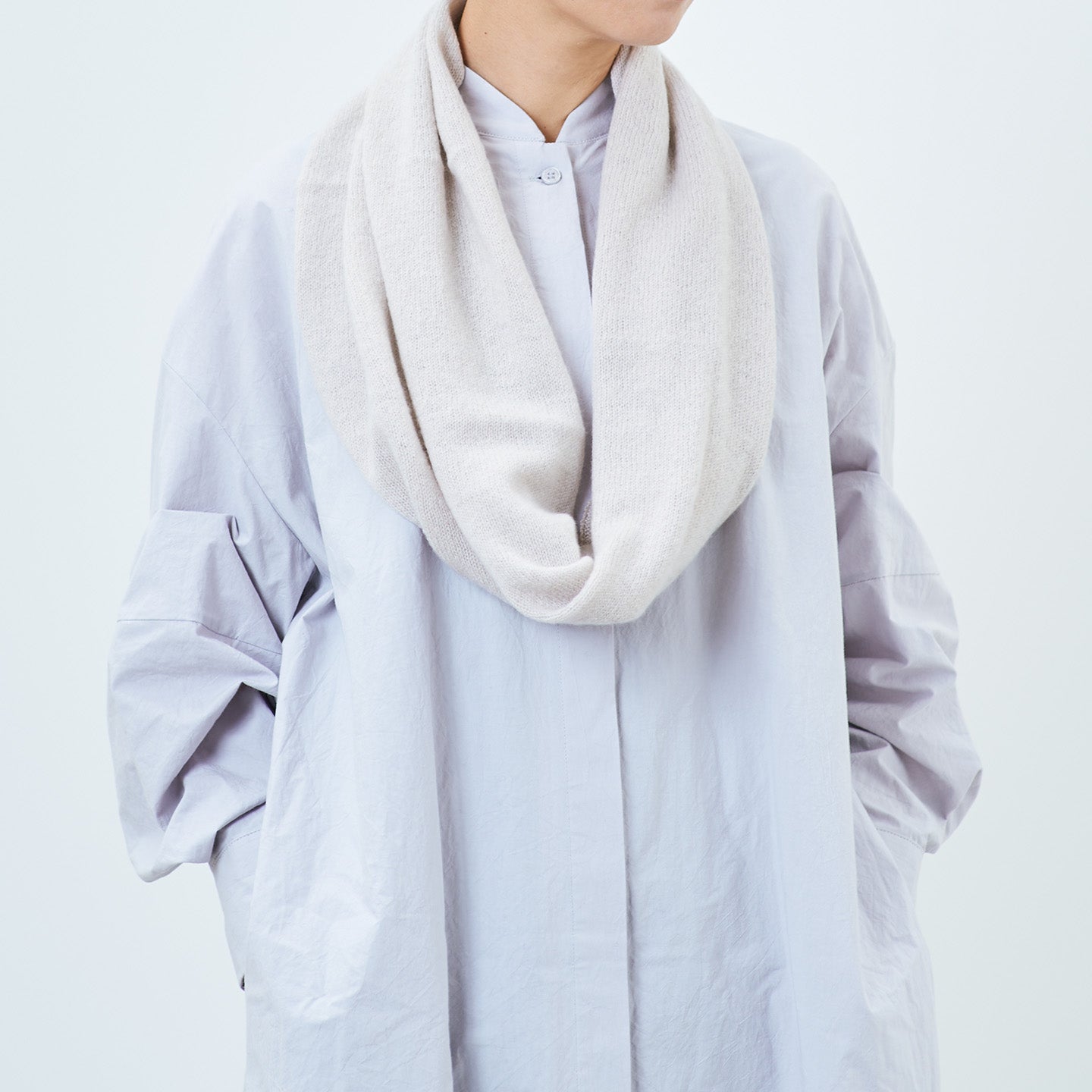 カシミヤ100%のスヌード(CAA-044)