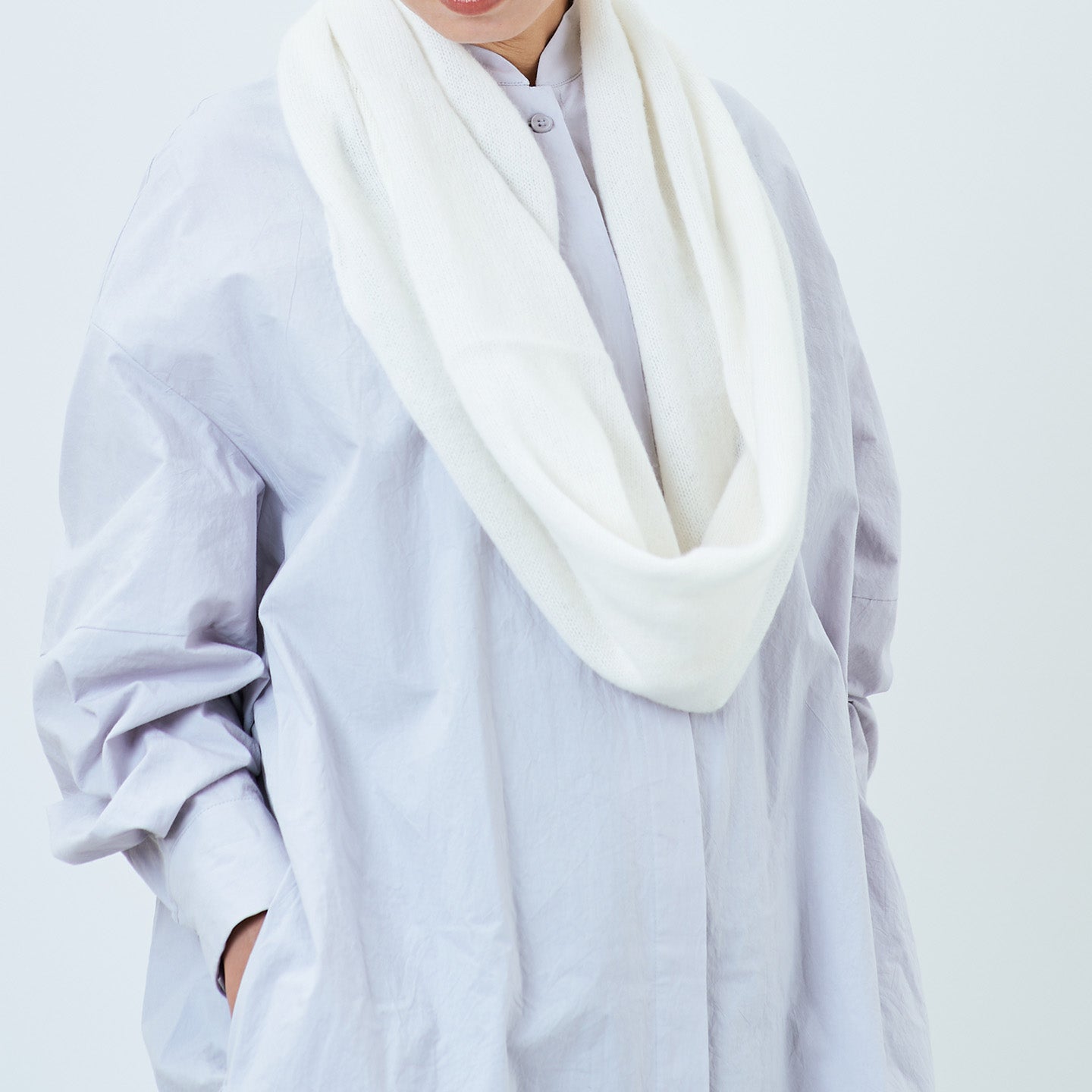 カシミヤ100%のスヌード(CAA-044)