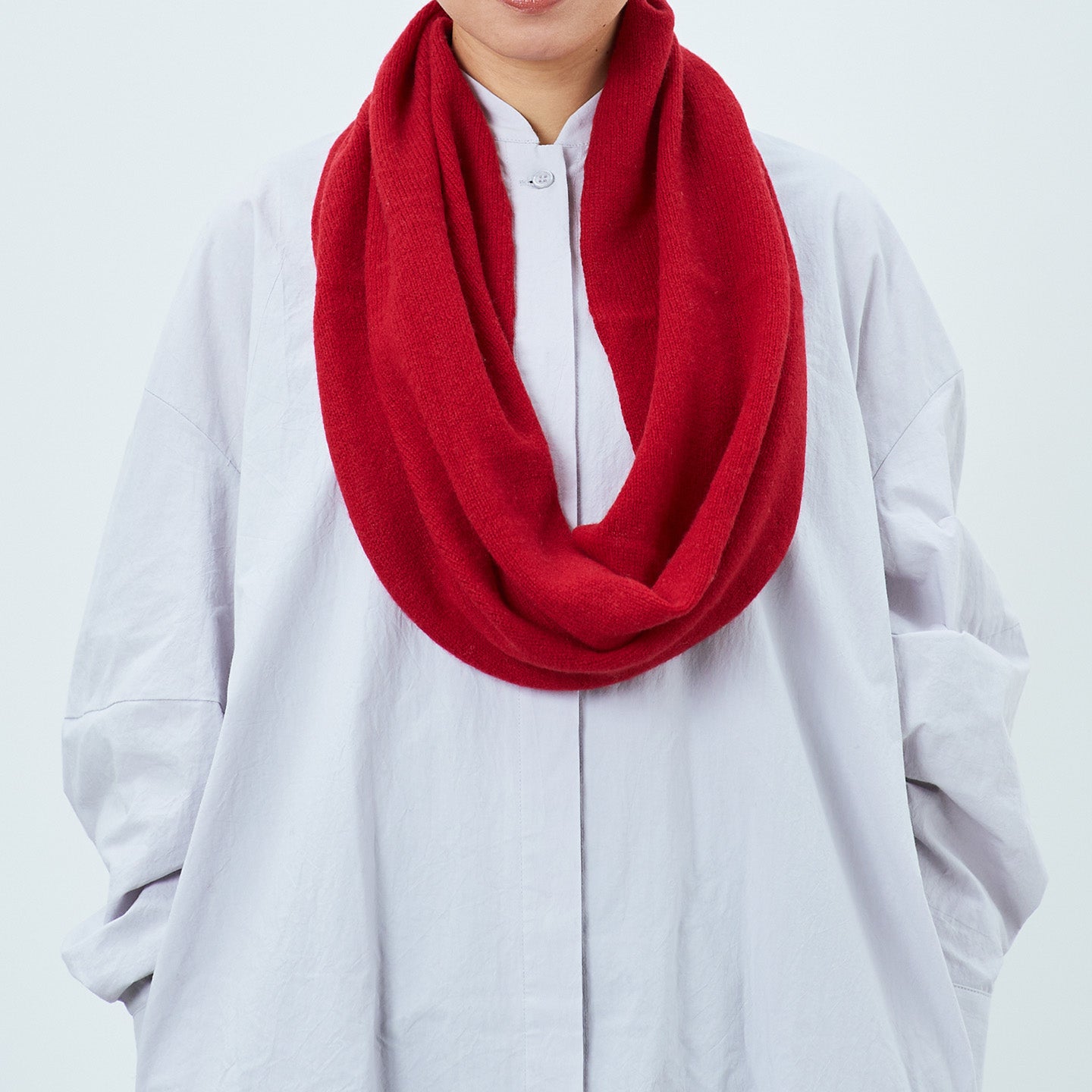 カシミヤ100%のスヌード(CAA-044)