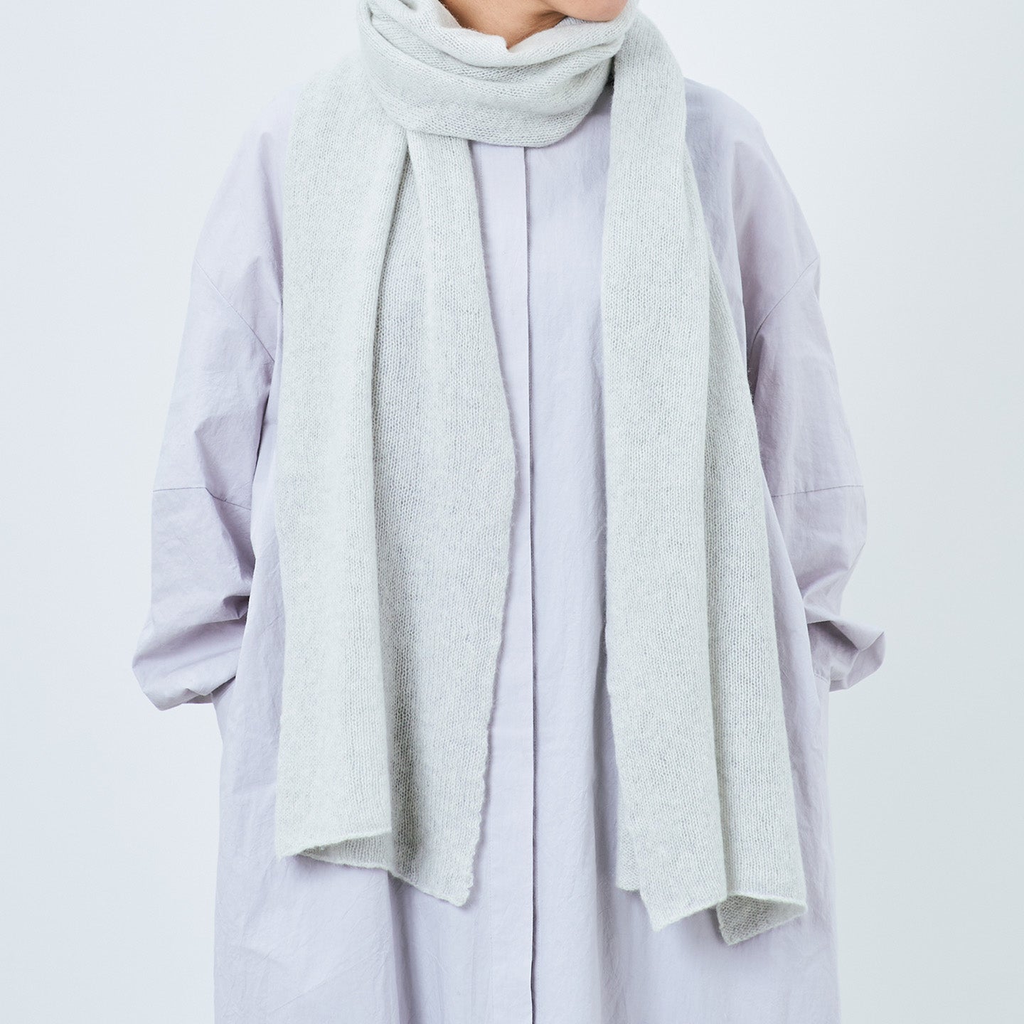 カシミヤ100%の細巾ストール(CAA-021)