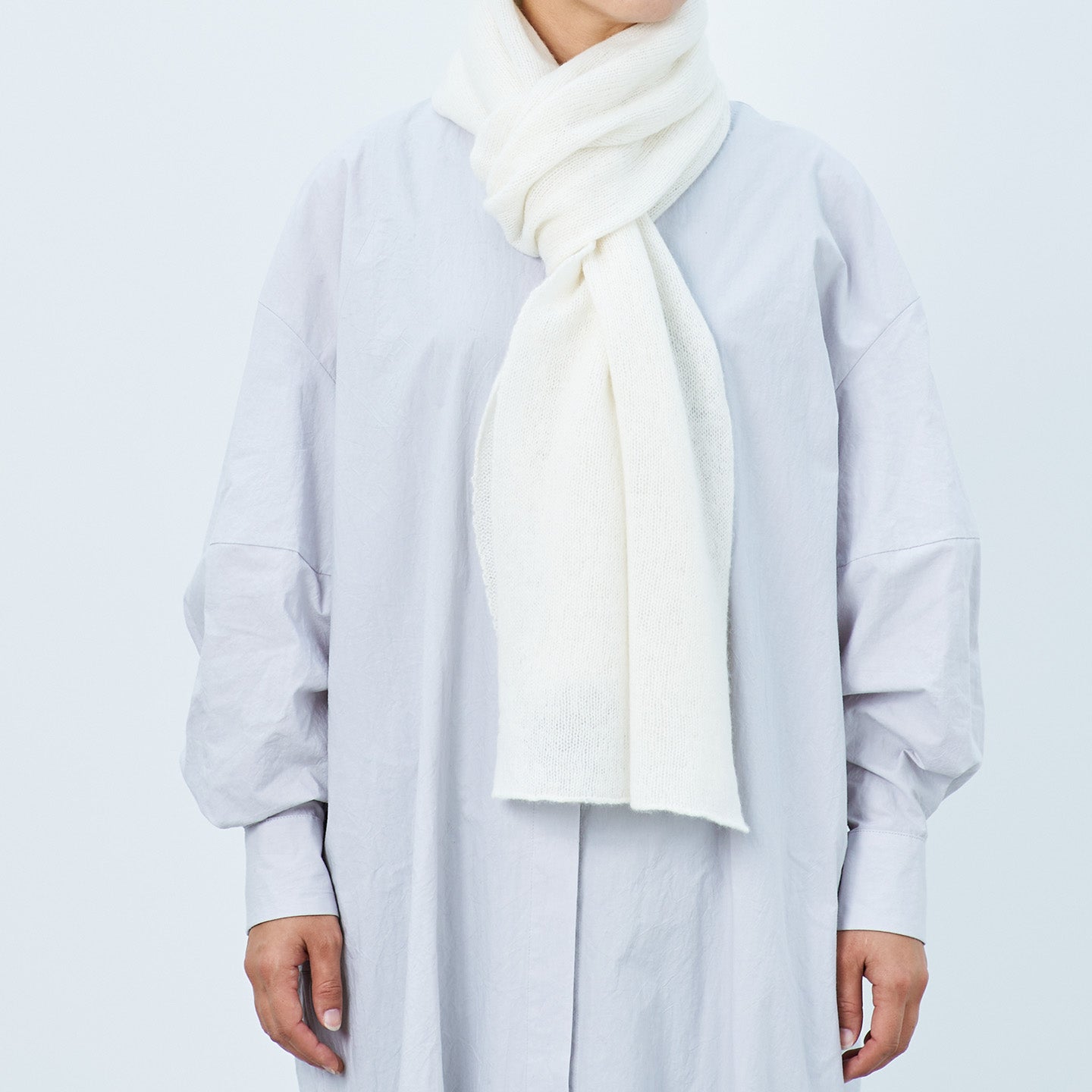 カシミヤ100%の細巾ストール(CAA-021)