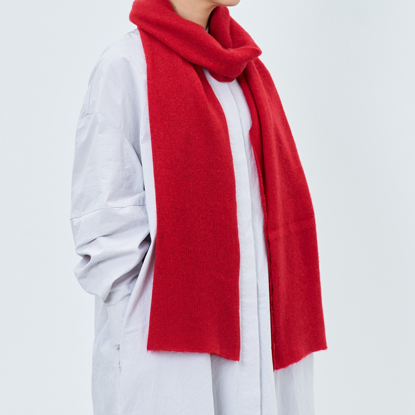 カシミヤ100%の細巾ストール(CAA-021)