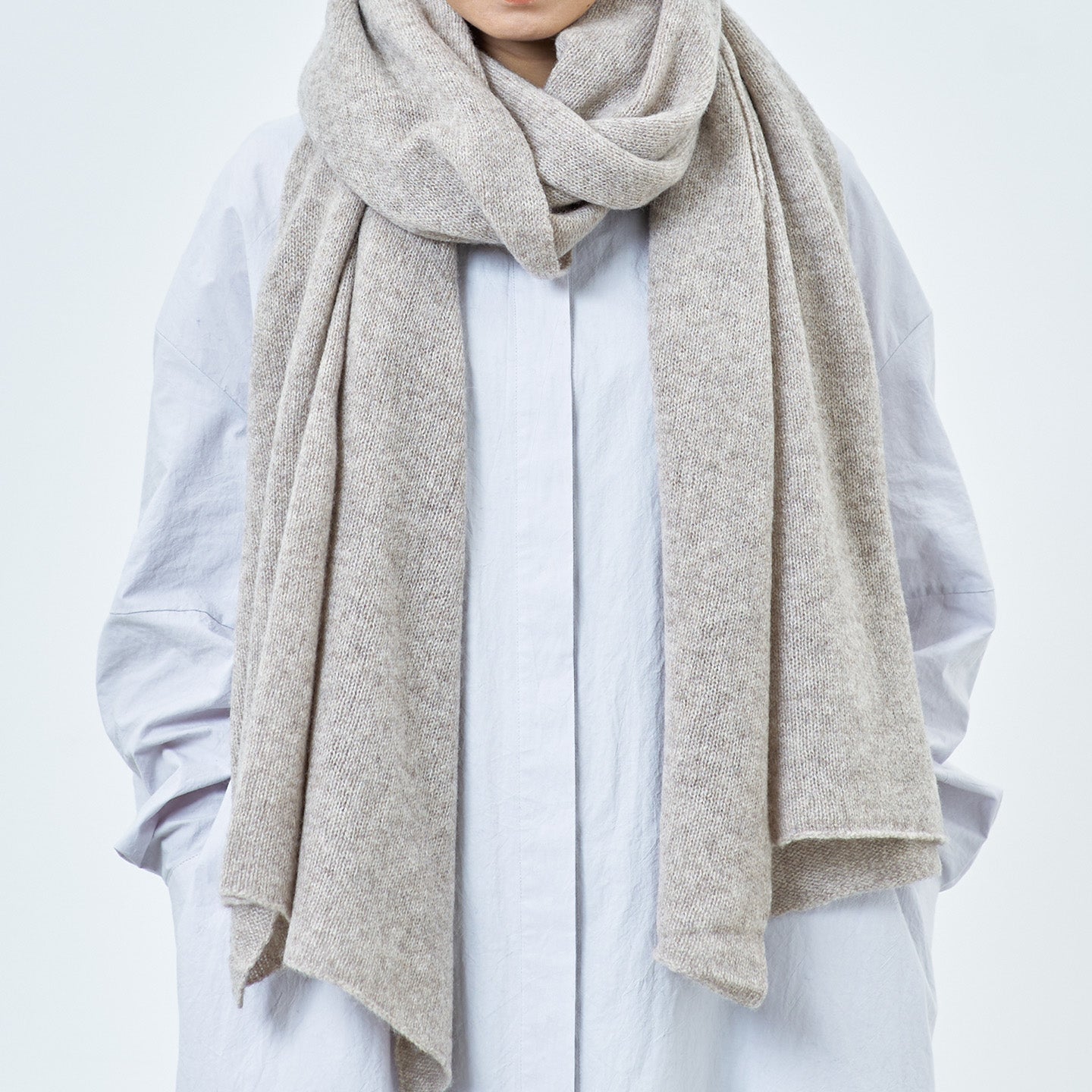 カシミヤ100%の大判ストール(CAA-020)