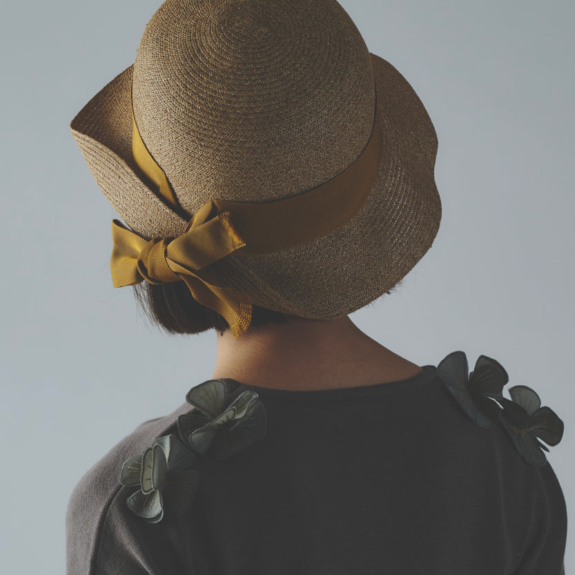 UV紫外線防止加工・リボンデザインの帽子 (HUT03)