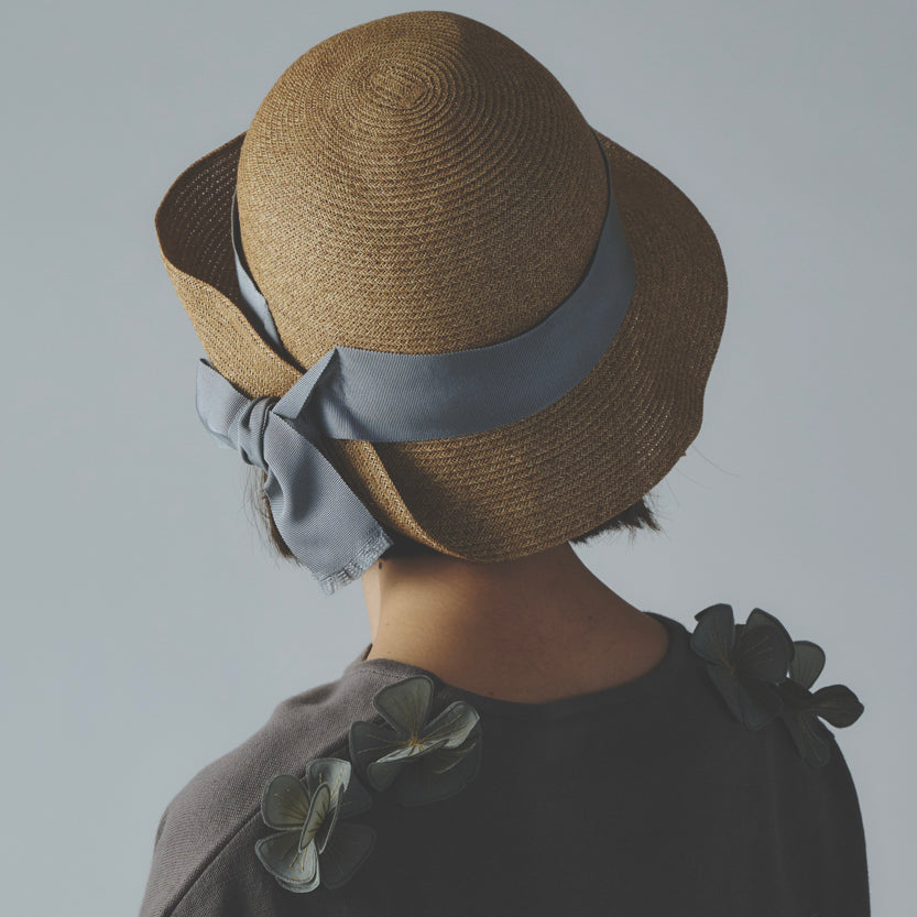 UV紫外線防止加工・リボンデザインの帽子 (HUT03)