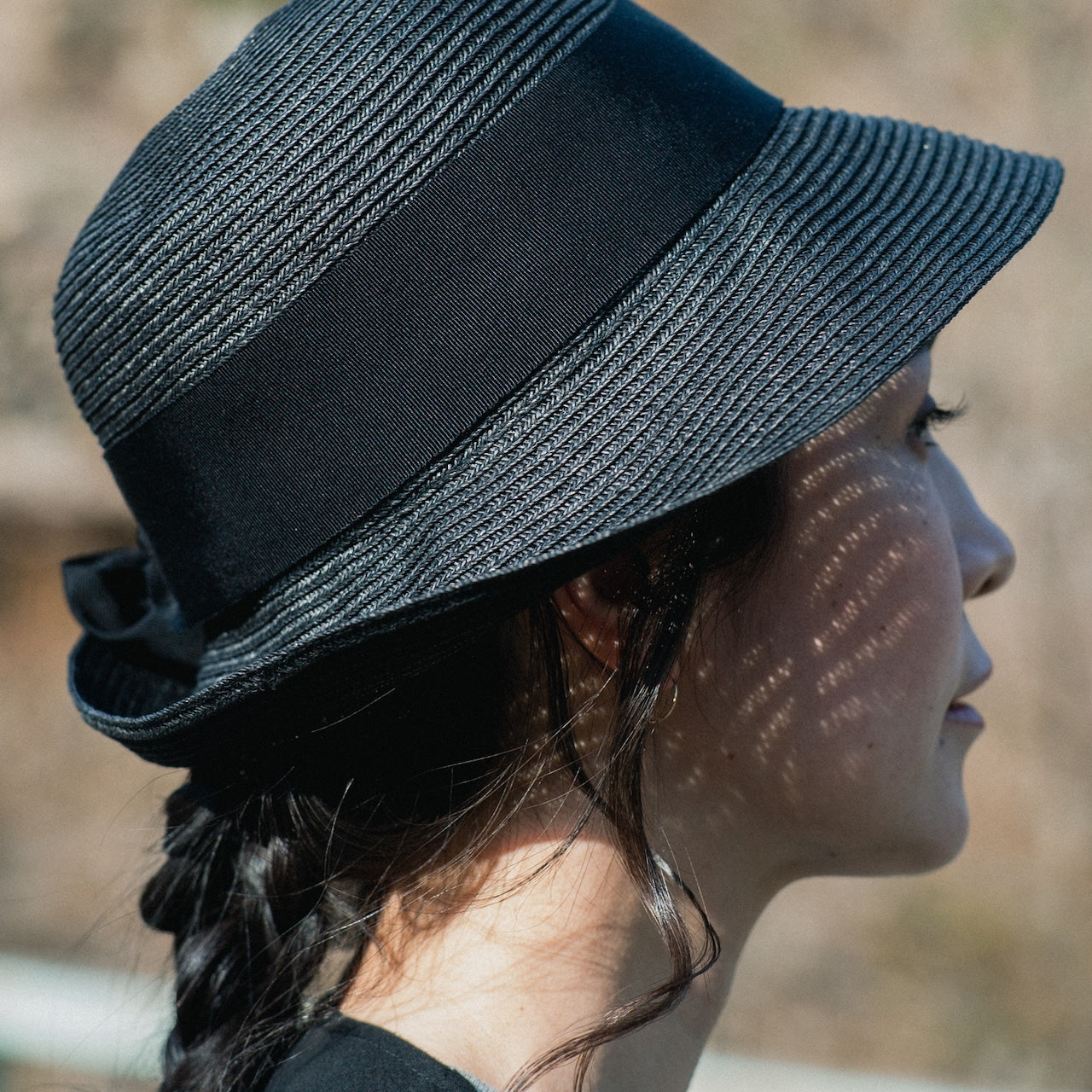 UV紫外線防止加工・リボンデザインの帽子 (HUT03)