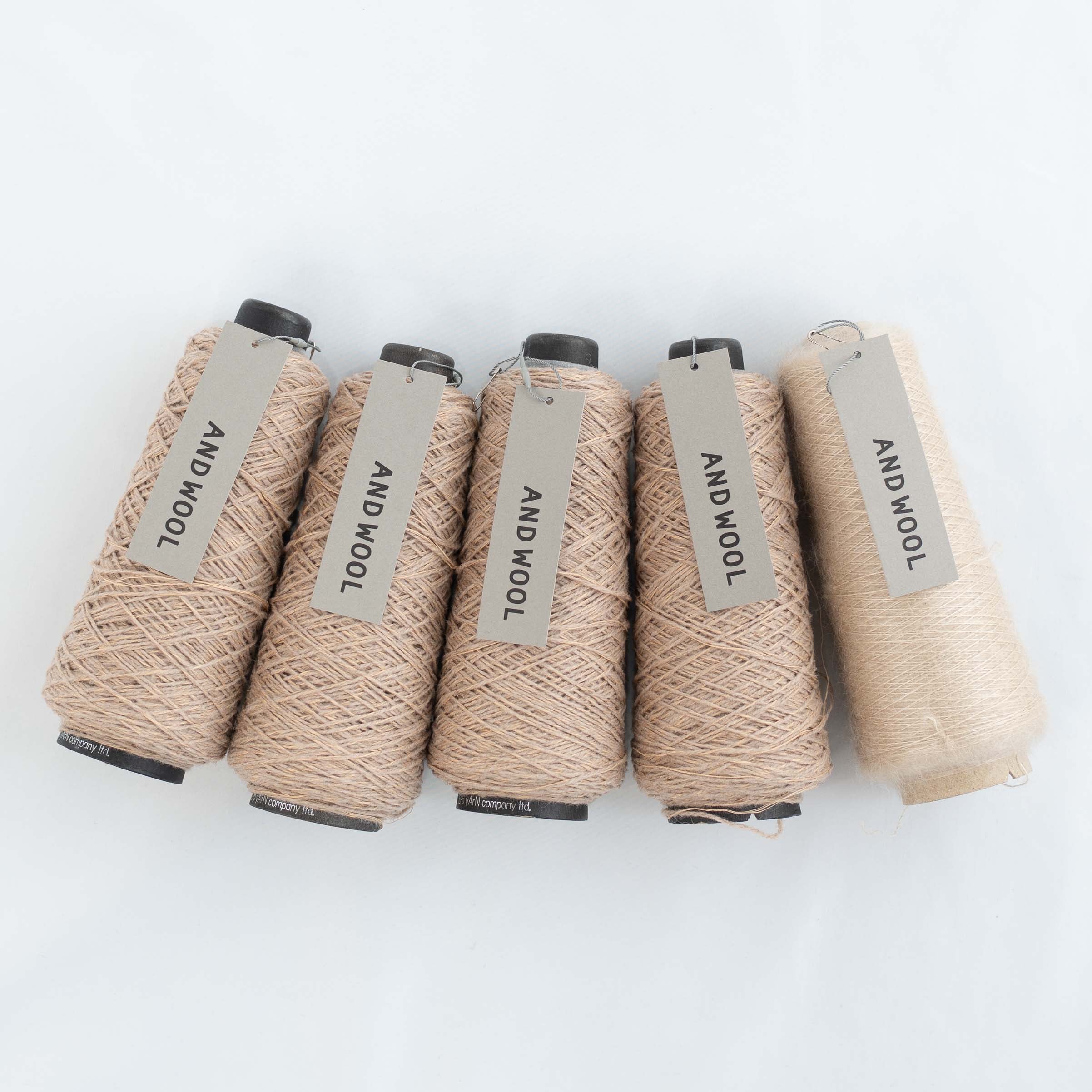 【NORIKO ICHIKAWA】Nukunuku Sweater ぬくぬくセーター ANDWOOL NO.33ジャパンウールリネン糸✕NO.31シルクモヘヤ糸セット