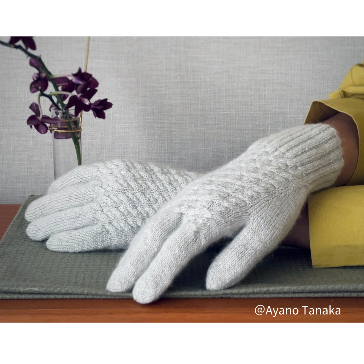 9月24日(木）】「カシミヤ5本指手袋 Tea Garden Gloves」ワーク