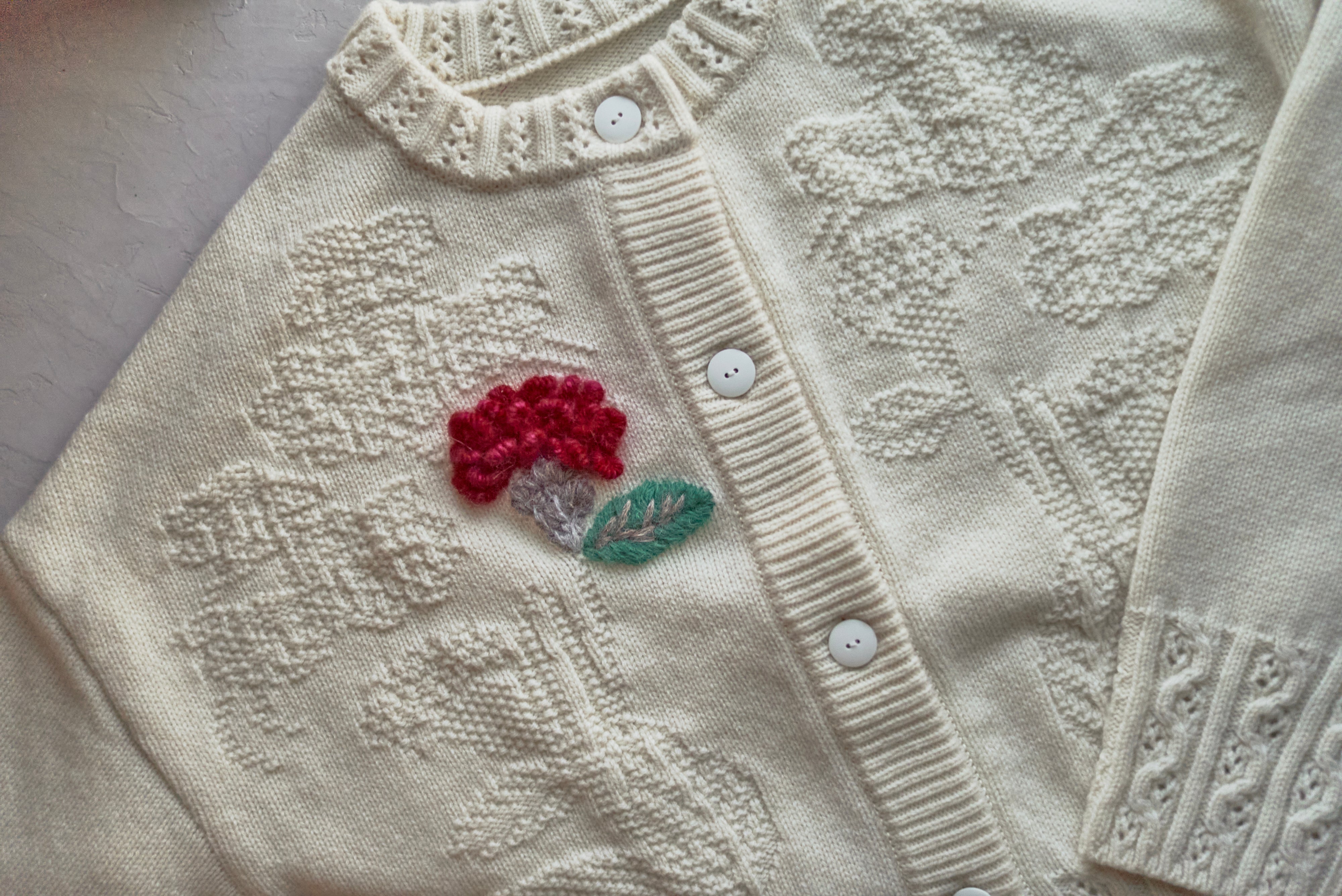 【WSW  3月14㈯-15日㈰】muucの毛糸で描く花の刺繍ワークショップ