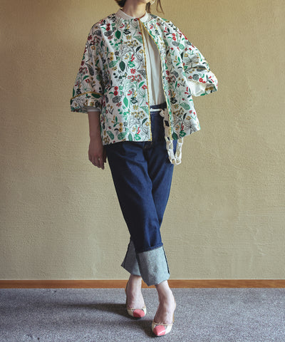 筆記帳刺繍ショートコート(mun501)
