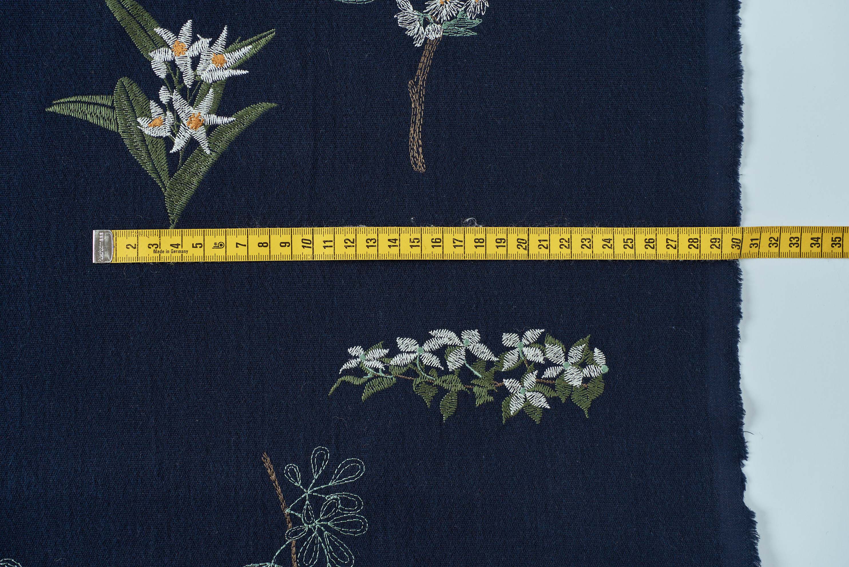 Textile】果実花の刺繍生地 – WOOL STUDIO