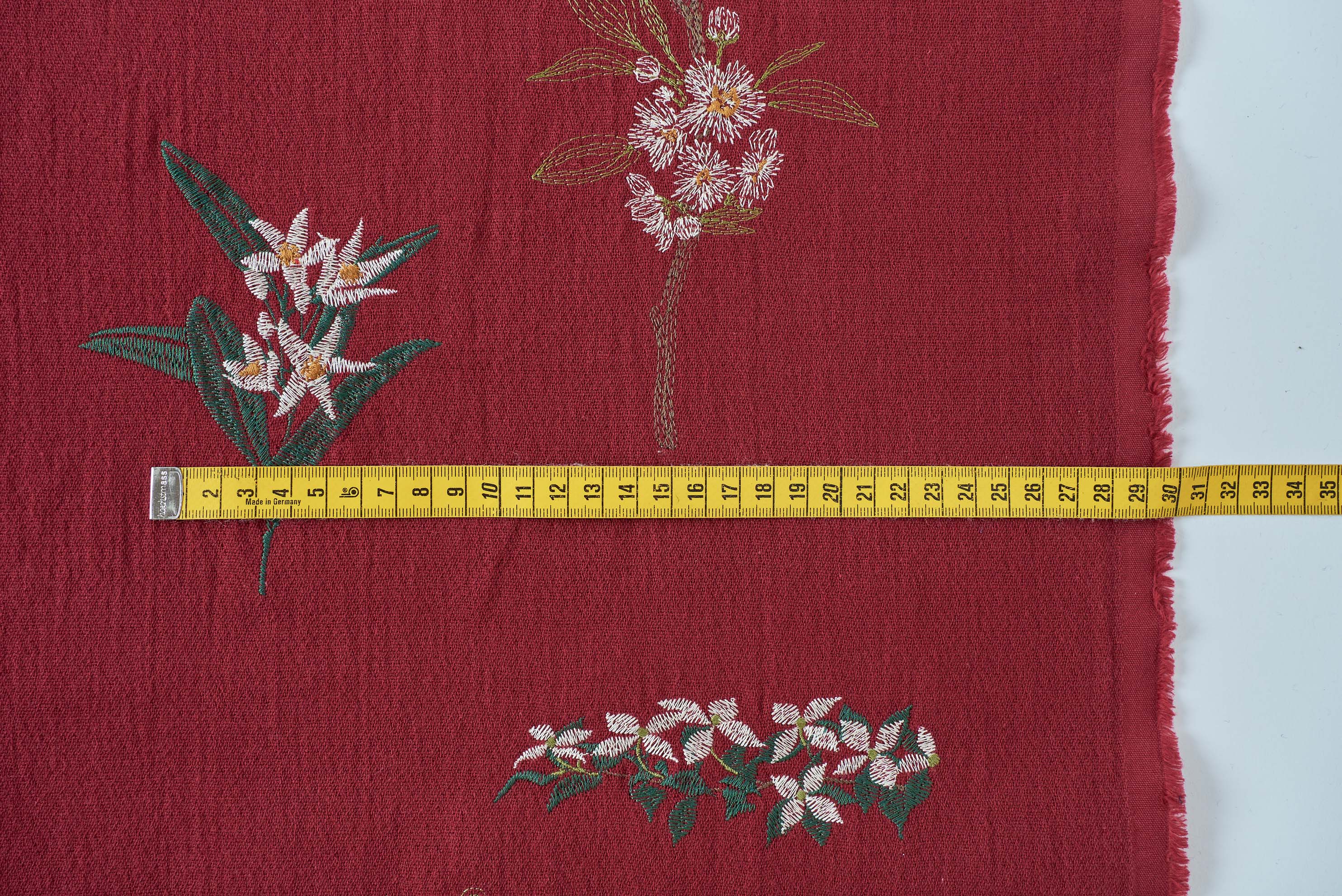 Textile】果実花の刺繍生地 – WOOL STUDIO