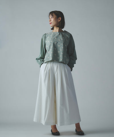 ハイドランジア刺繍のプルオーバー (mul917)