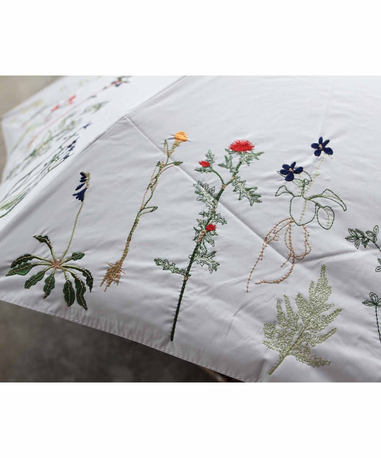 手刺繍 日傘 折りたたみ傘 プレゼント ハンドメイド 刺繍 花束