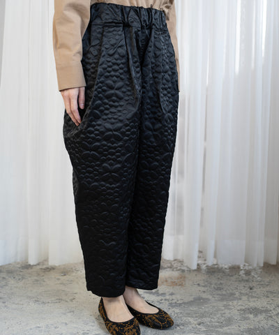 地面柄凹凸生地のイージーパンツ (mul305)