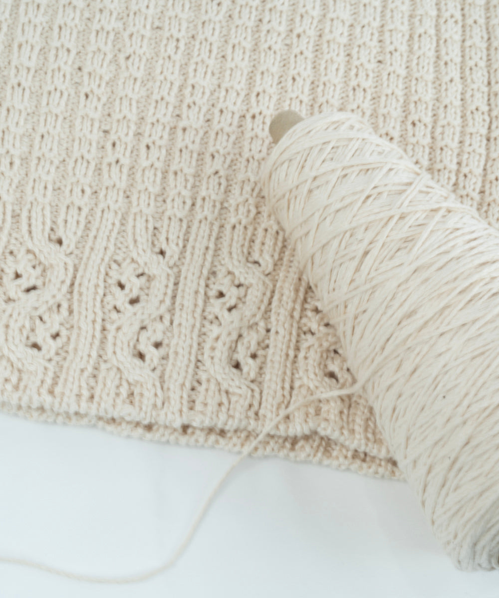 No.26】オーガニックコットン糸（合太） – WOOL STUDIO