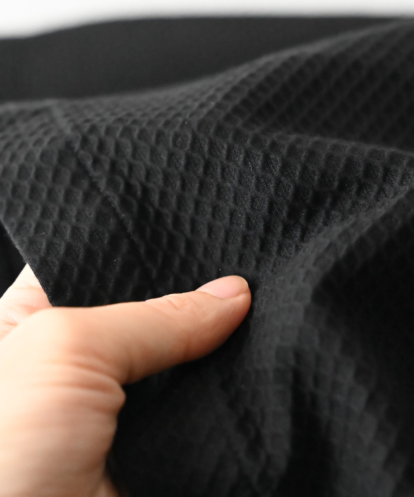 遠州織物 オーガニックコットン〉涼しい凹凸生地 隠しウエスト紐あり