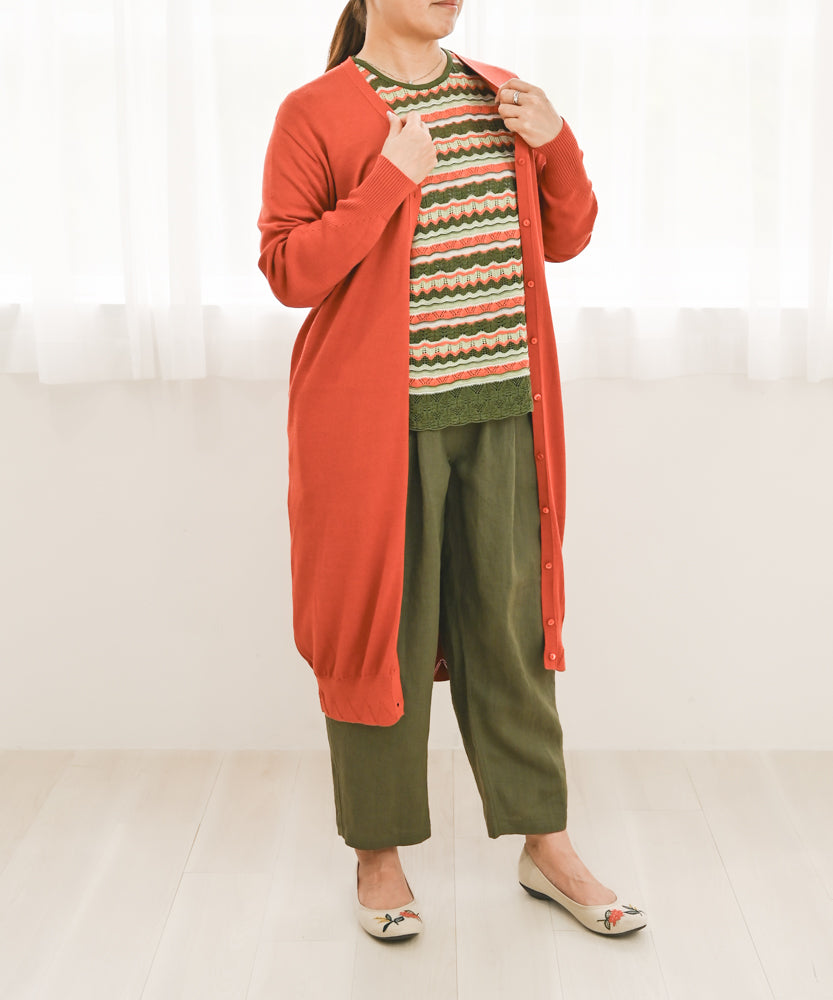 ハンドメイド　ビックポケット　ゆったり楽ちんパンツ　ベルギーリネン100% ハンドメイド ビックポケット ゆったり楽ちんパンツ ベルギー