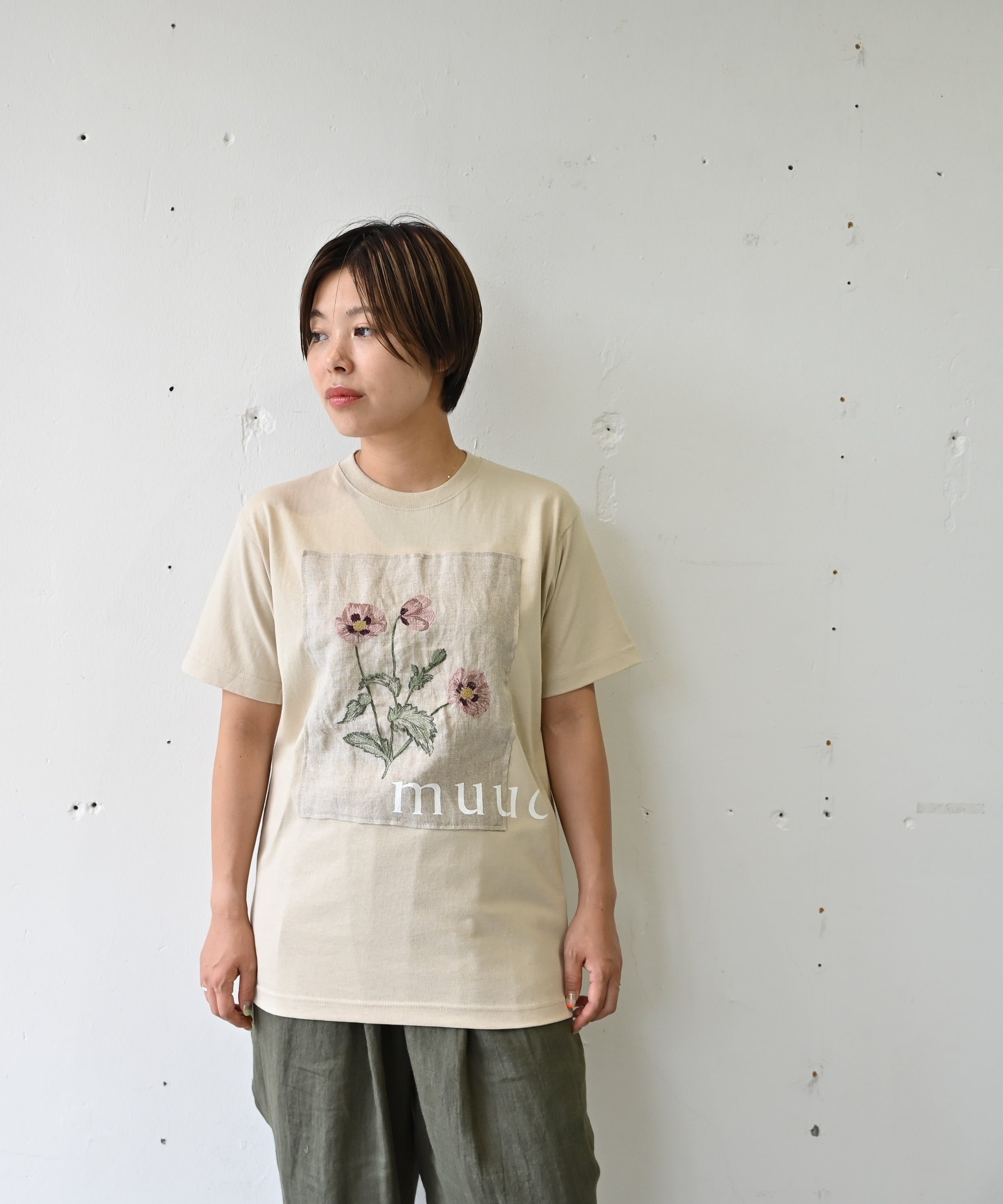 AMBIDEX Store recycleOX 数字刺繍 半袖シャツ(F コン): l