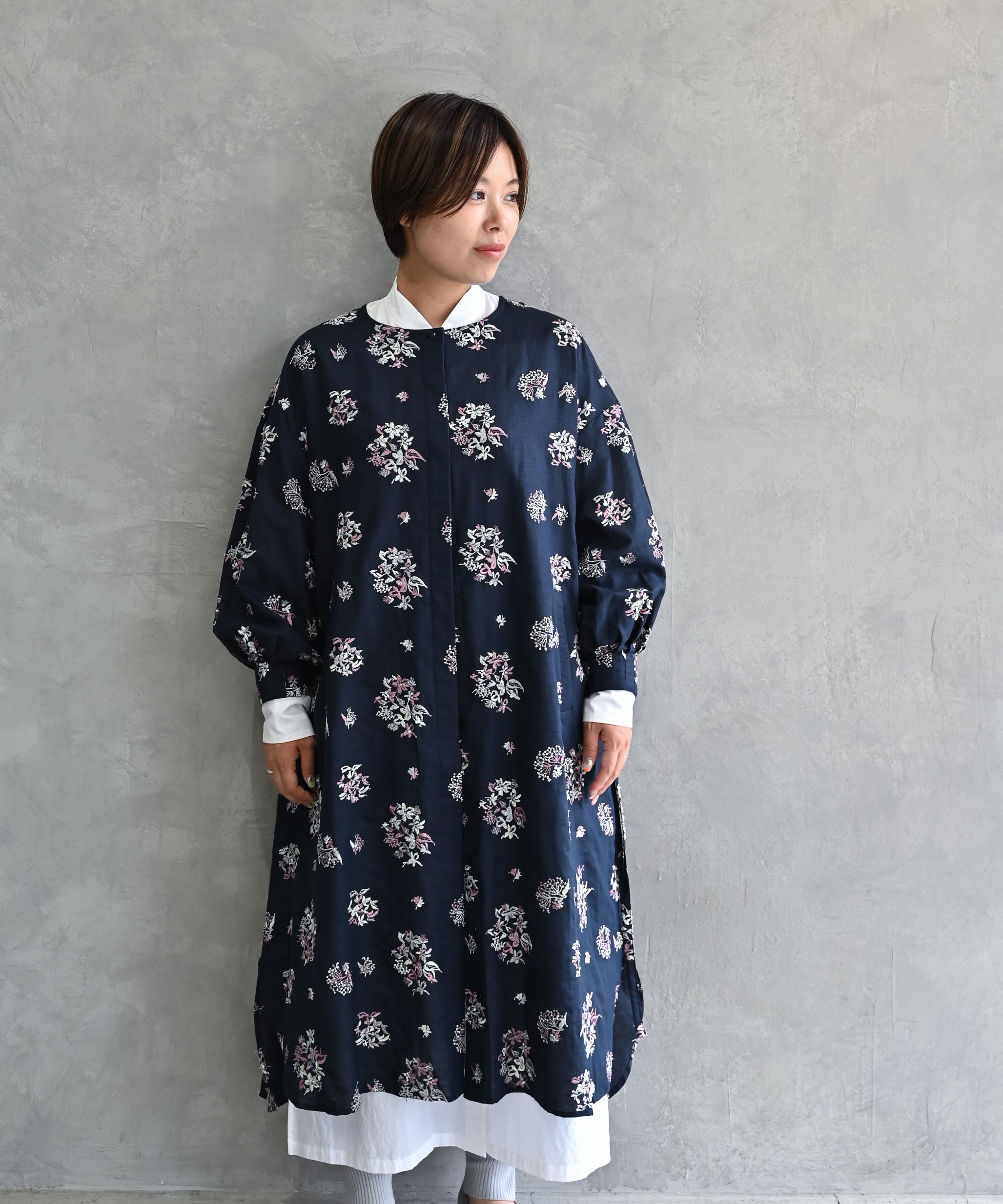 SD16 小花刺繍コットンドレス