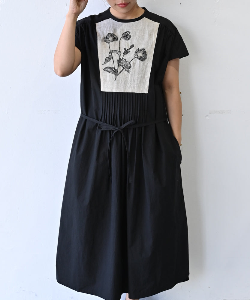 forksy.】【オケージョン対応】花柄刺繍レースワンピース