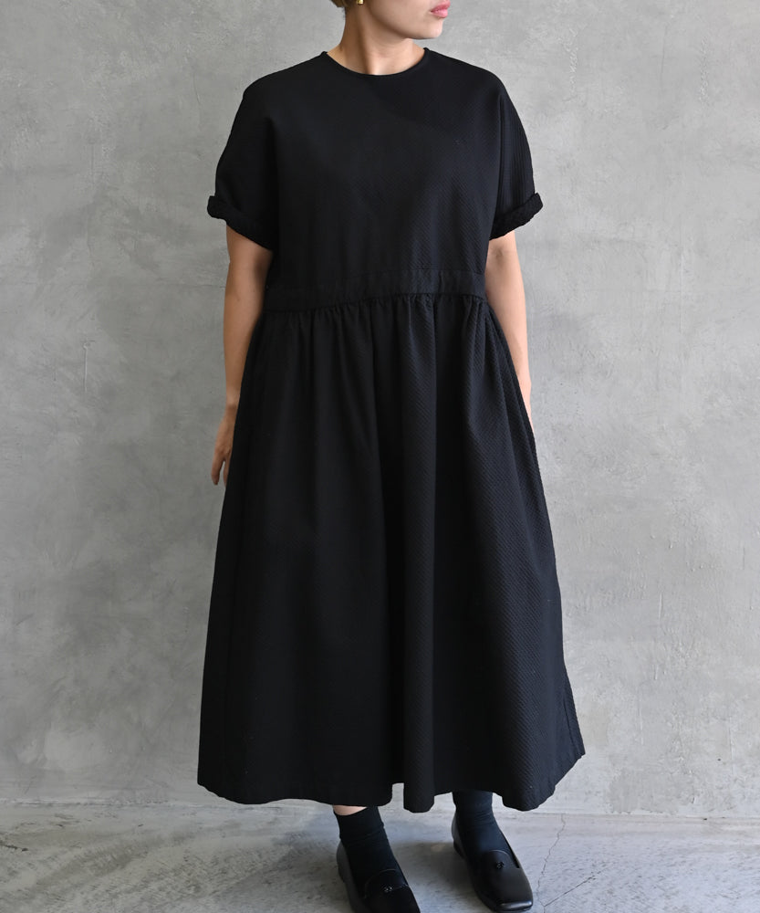 遠州織物 オーガニックコットン〉涼しい凹凸生地 隠しウエスト紐あり