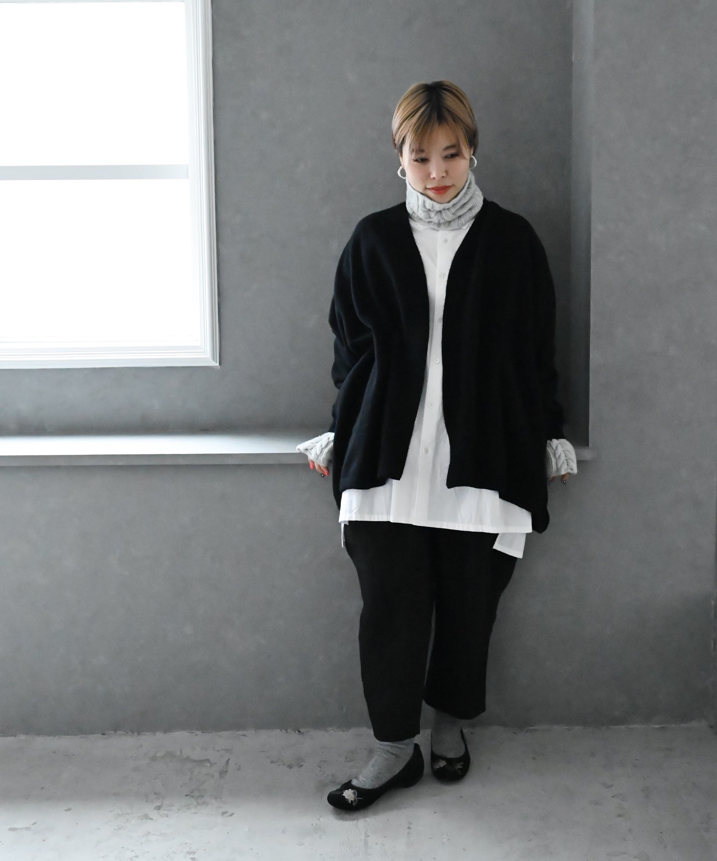 ナゴンスタンス【M】ハイネックロングスリーブ リブ プルオーバー メリノウール ナゴンスタンス【M】ハイネックロングスリーブ リブ プルオーバー