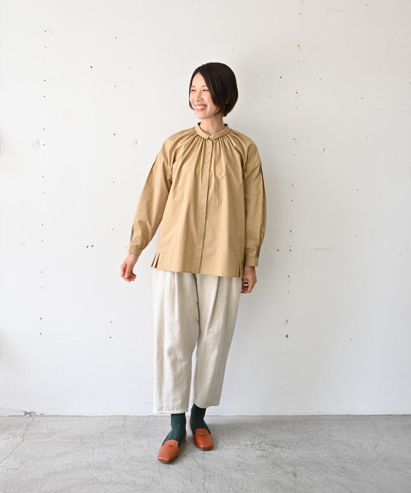 国産リネンのイージーパンツ・テーパード　リネンパンツ　遠州織物　浜松リネン 国産リネンのイージーパンツ・テーパードリネンパンツ遠州織物