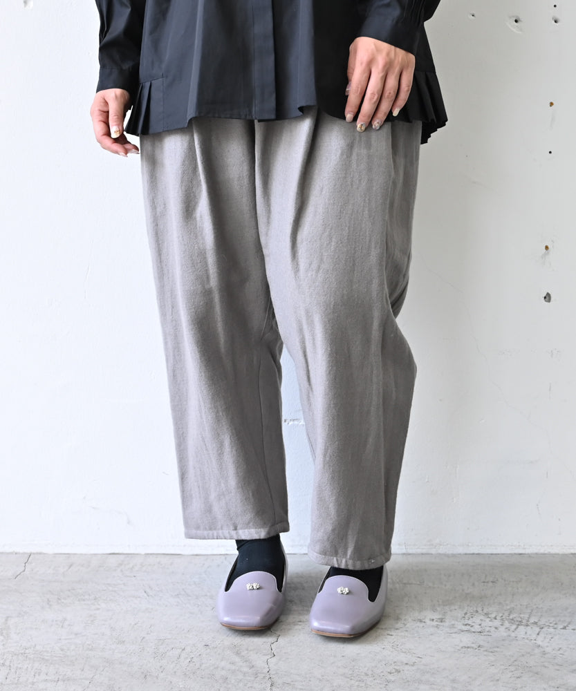 リネンウールスラックスパンツ (mug311)〈コットン裏地付き〉 – WOOL