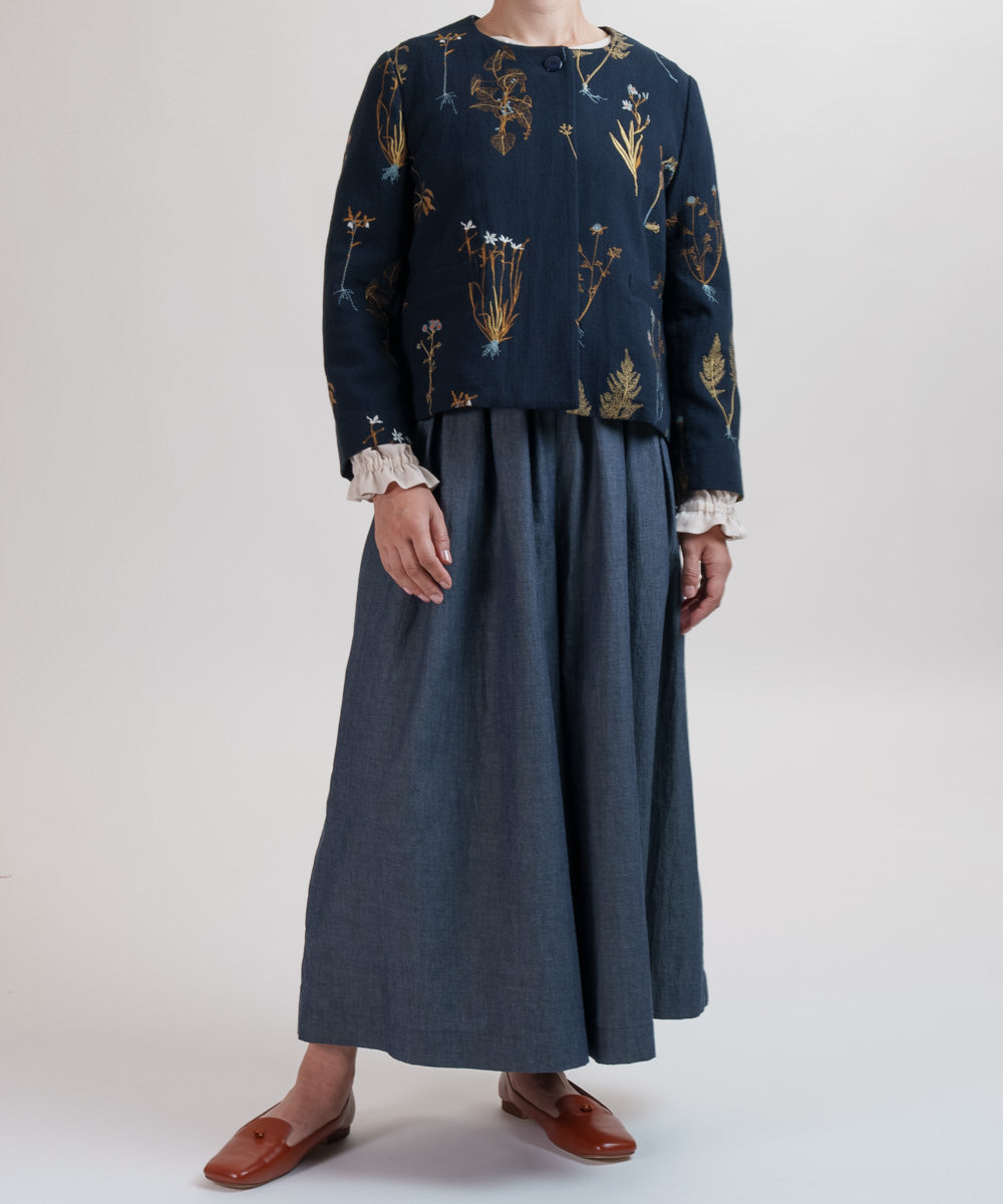 定価5.9万 MUVEIL ミュベール クロスステッチブルゾン